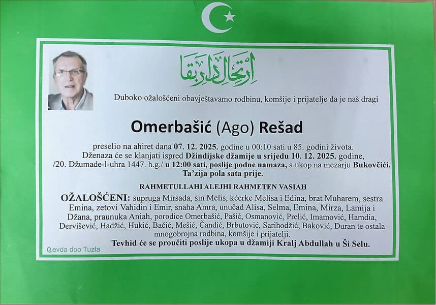 in memoriam, Resad Omerbasic