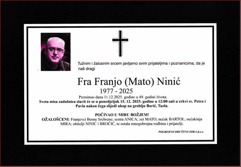 In memoriam, Fra Franjo Ninić