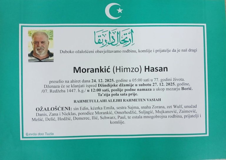 In memoriam, Himzo Morankić
