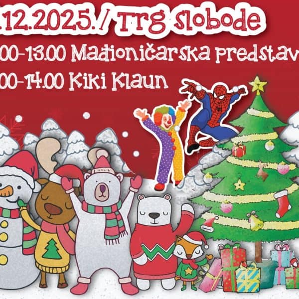 Zabavni program za najmlađe danas na Trgu slobode u Tuzli