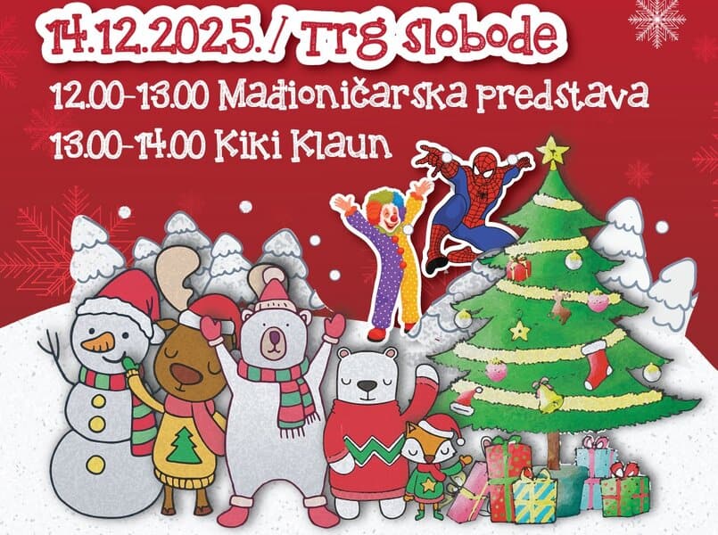 Zabavni program za najmlađe danas na Trgu slobode u Tuzli