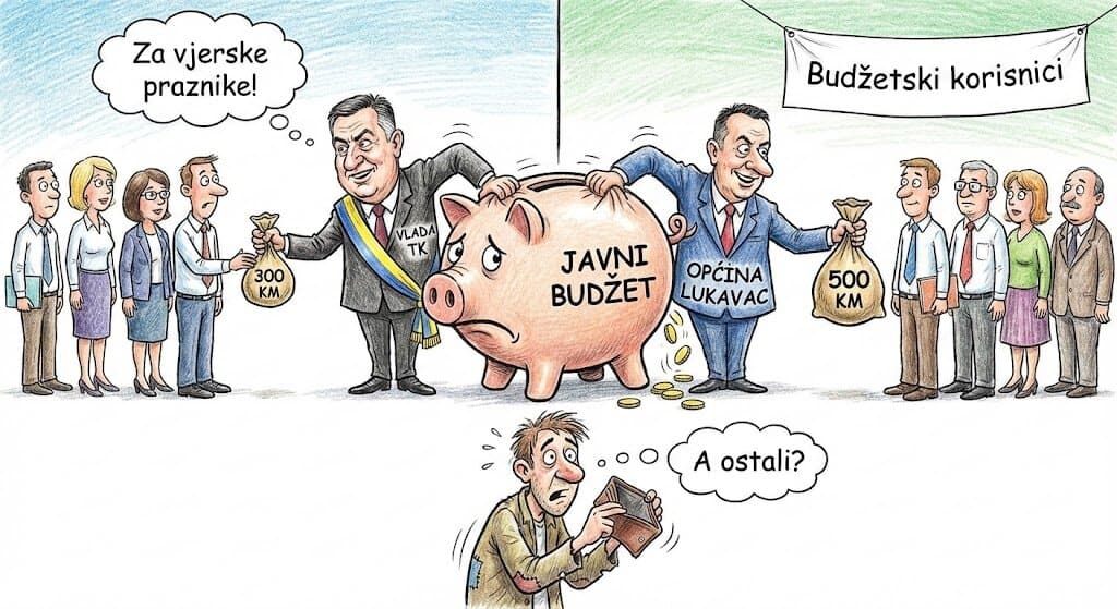 karikatura, isplata, vjerski praznici, NPUS