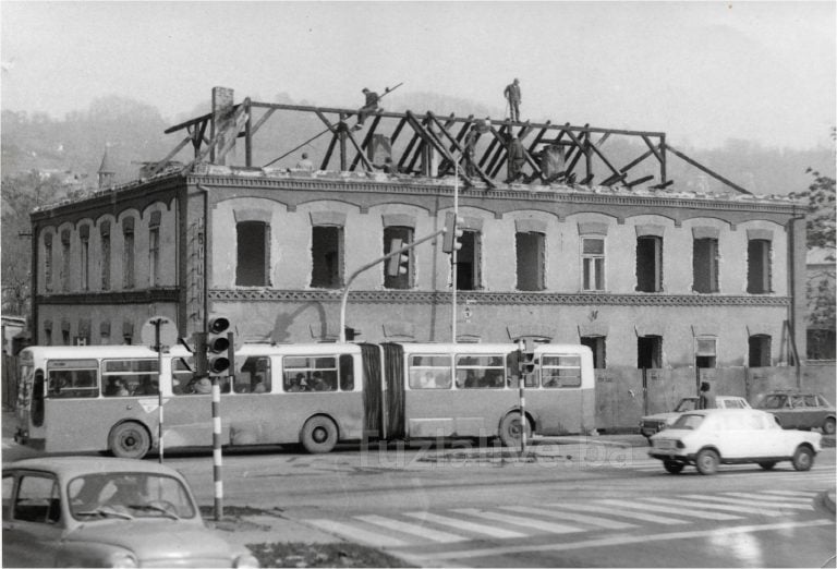 Zgrada Vodovod, rusenje, novembar 1988.