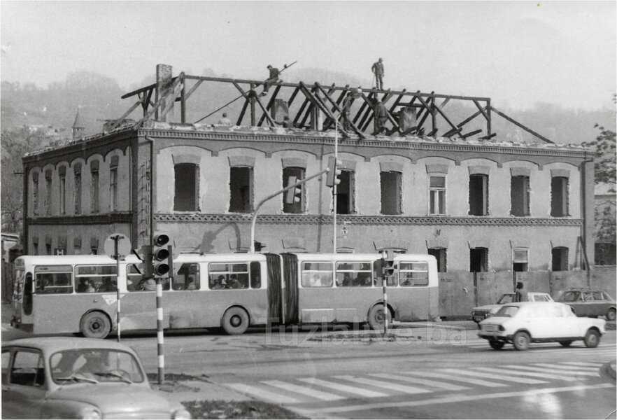 Zgrada Vodovod, rusenje, novembar 1988.