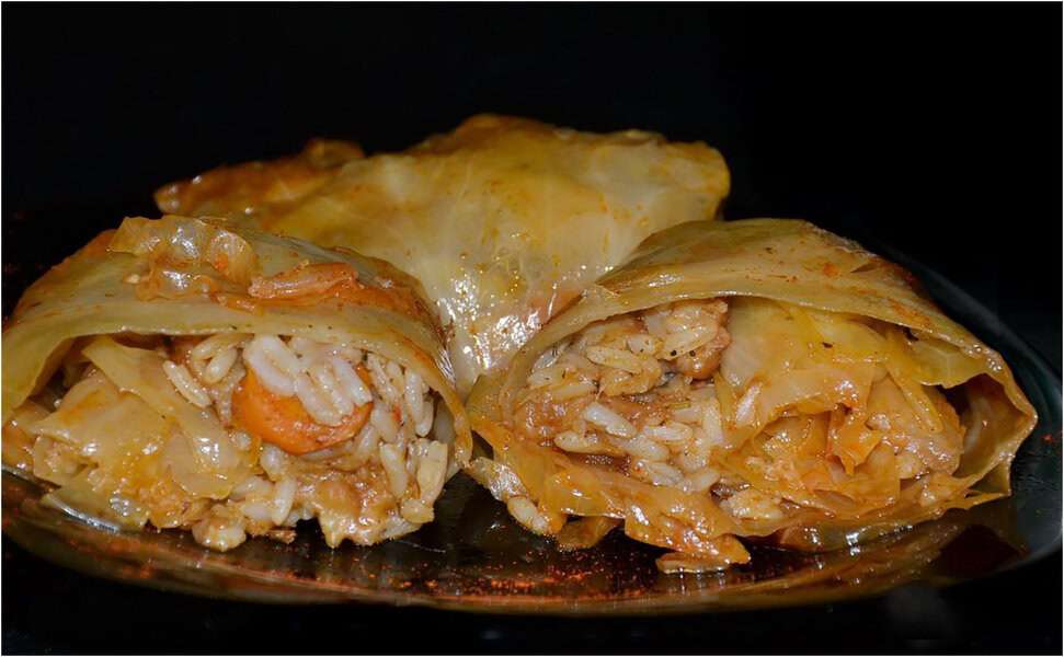 posna sarma, recepti