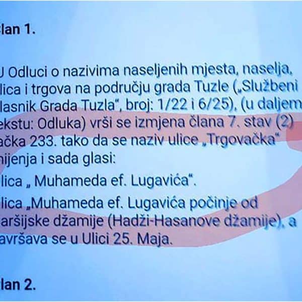 GV Tuzla, promjena imena ulice, Lugavic