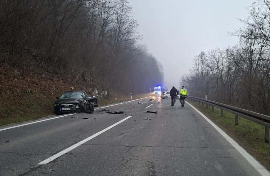 Sudar pet putničkih vozila izazvao potpuni kolaps saobraćaja na M-17