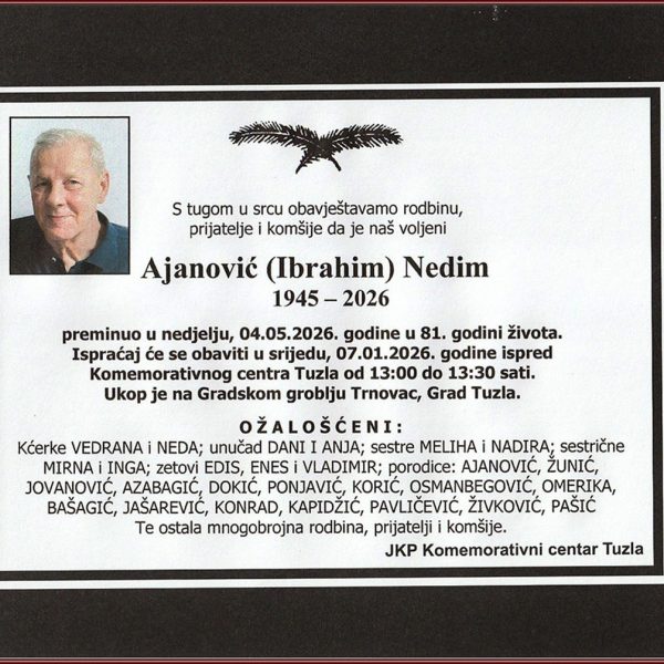 In memoriam, Nedim Ajanovic