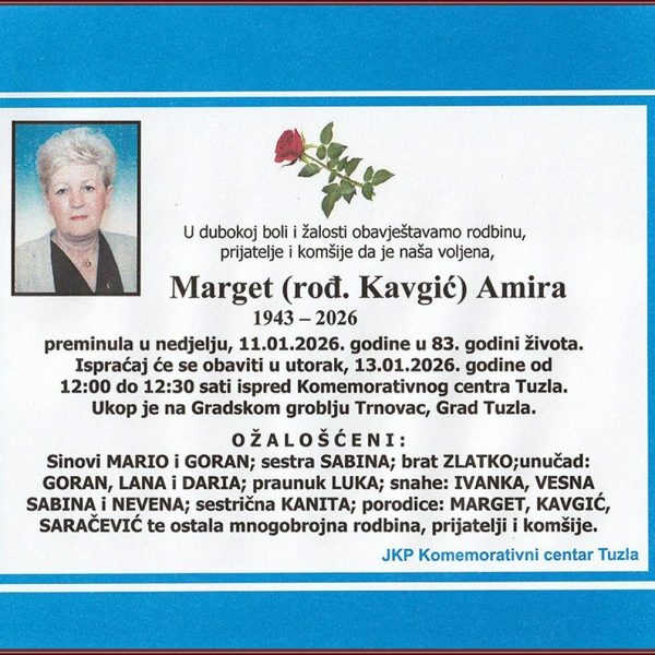 In memoriam, Amira Marget