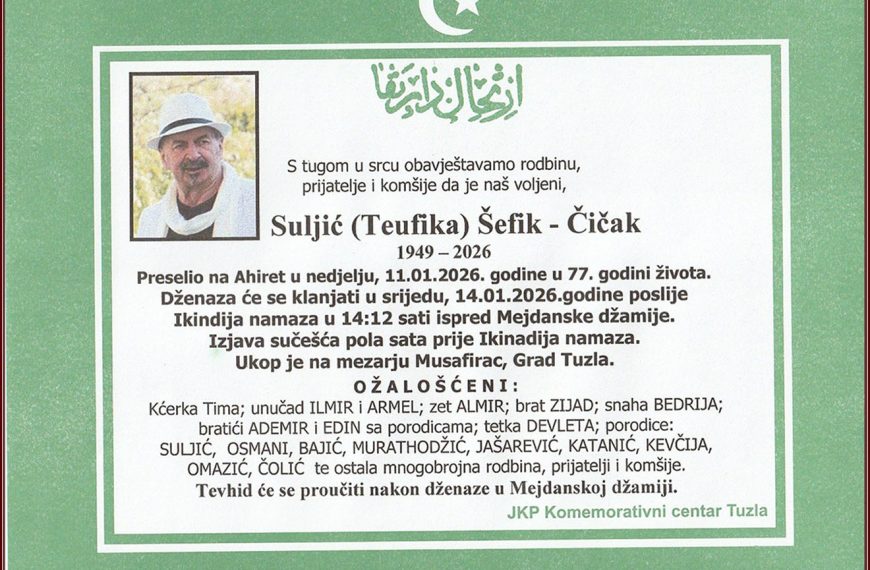 In memoriam, Sefik Suljic - Cicak