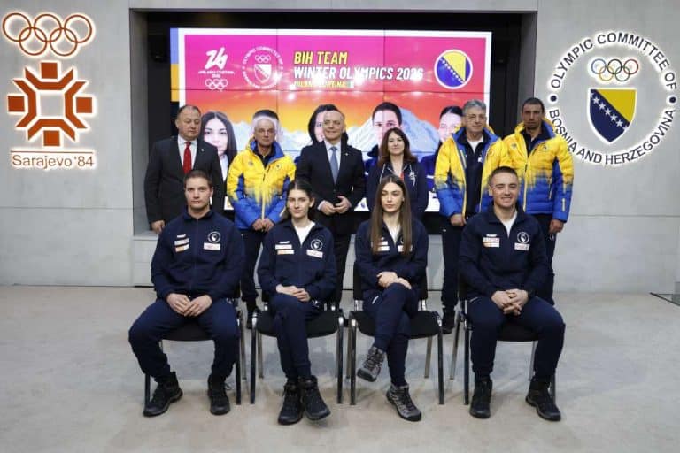 u olimpijskom komitetu u sarajevu uprilicen ispracaj za bh takmicare koji ce nastupitio na zoi u italiji