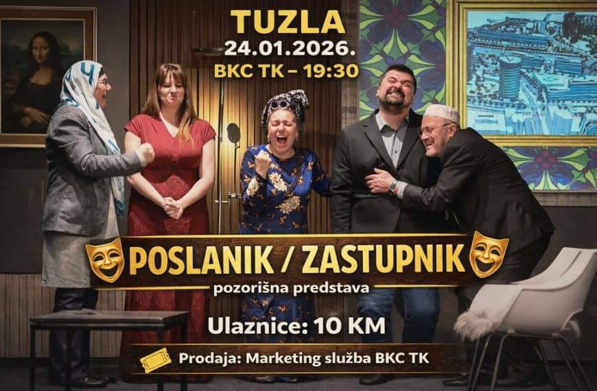 Smijeh do suza: Predstava “Poslanik – Zastupnik” 24. januara u BKC Tuzla (Foto)