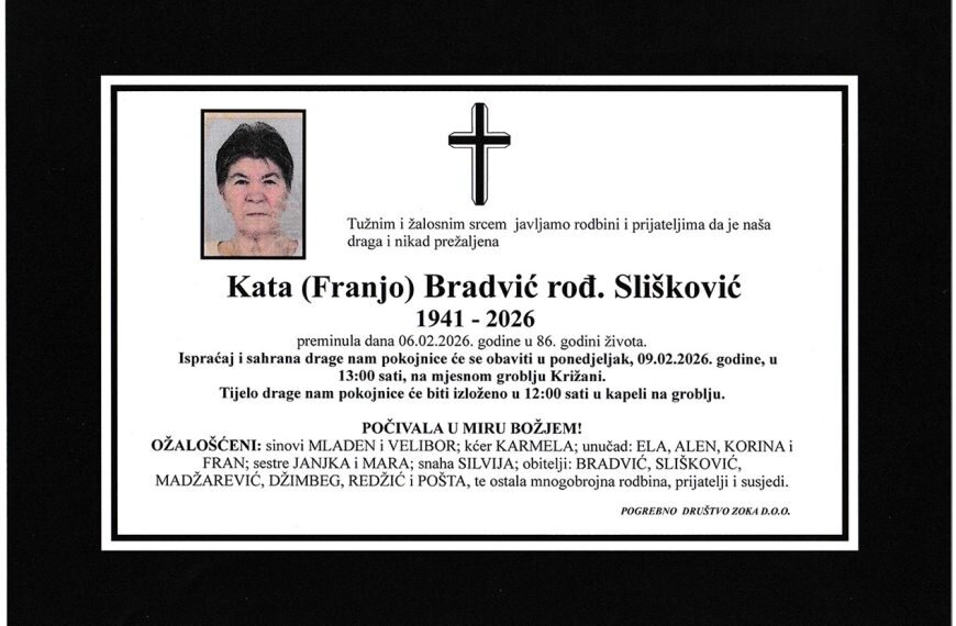 In memoriam, Kata Bradvic