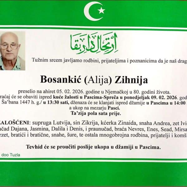 In memoriam - Zihnija Bosankic