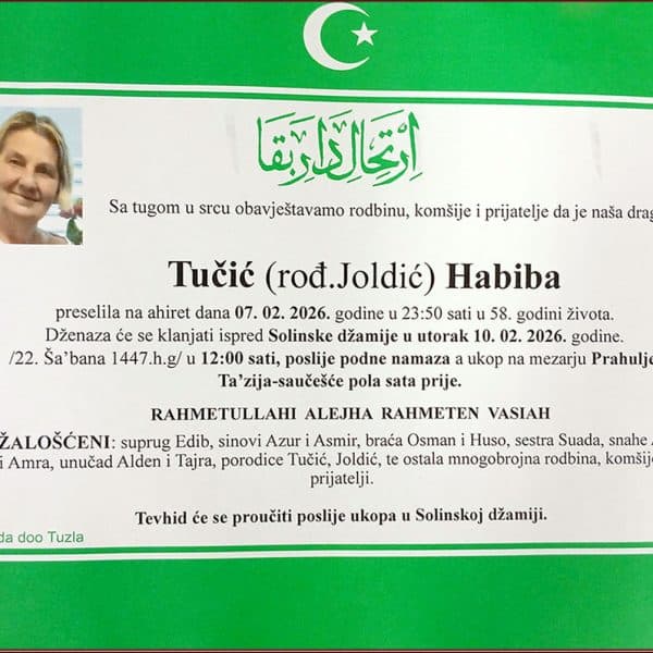 In memoriam, Habiba Tucic