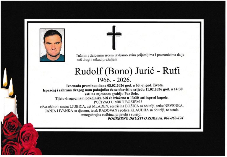In memoriam, Rudolf Juric