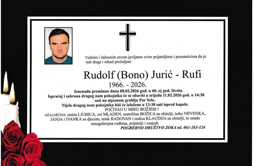 In memoriam, Rudolf Juric