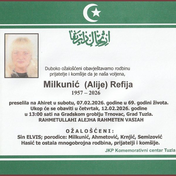 In memoriam, Milkunic