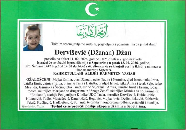 In memoriam, Dzan Dervisevic