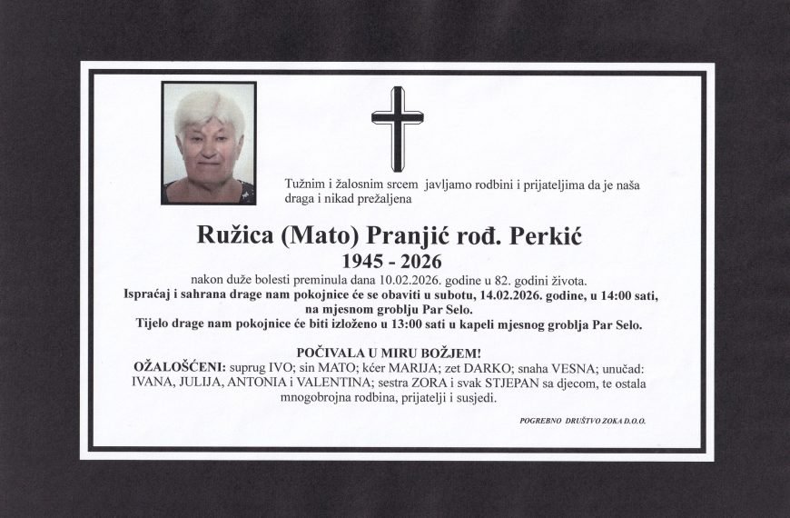 In memoriam, Pranjic
