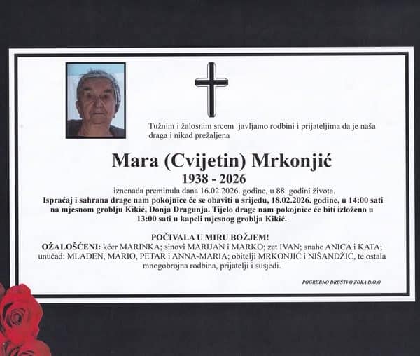 In memoriam, Mrkonjic