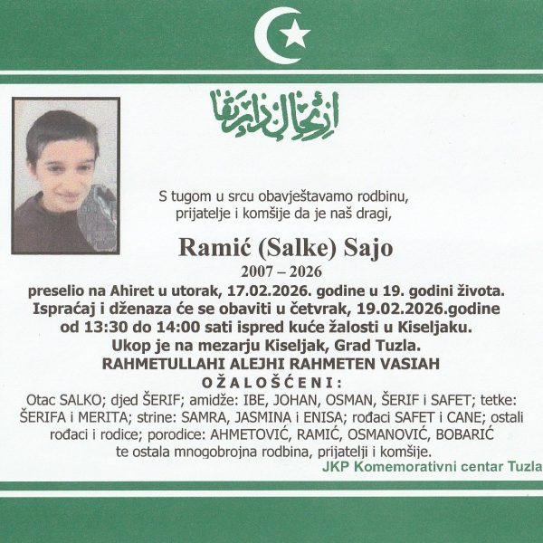 In memoriam, Sajo Ramic
