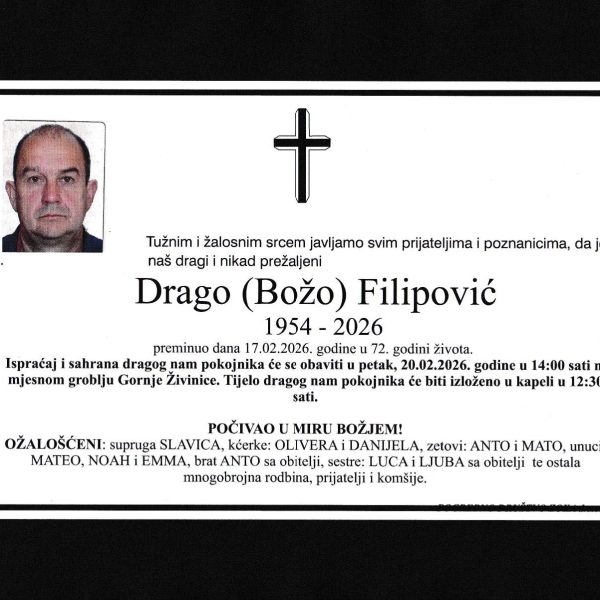 In memoriam, Filipovic
