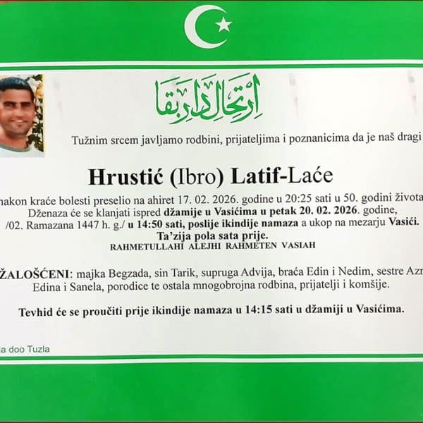 In memoriam: Latif (Ibre) HRUSTIĆ – Laće