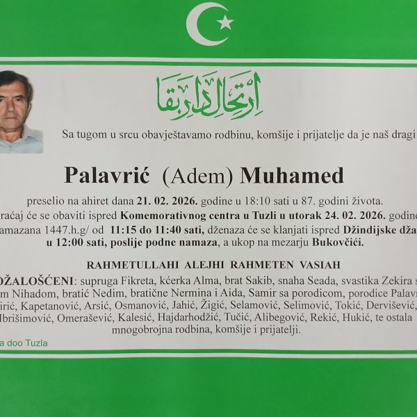 In memoriam, Palavric