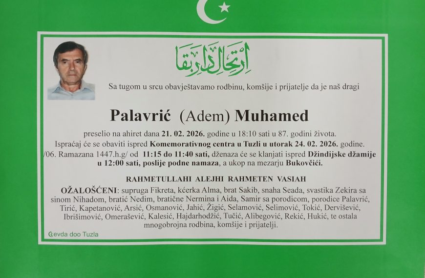 In memoriam, Palavric