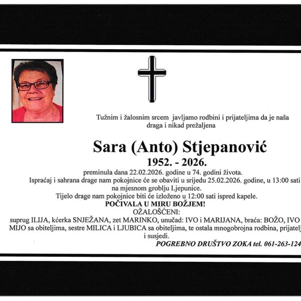 In memoriam, Stjepanovic