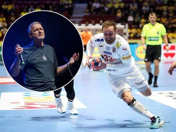 Zagreb, docek rukometasa, Thompson