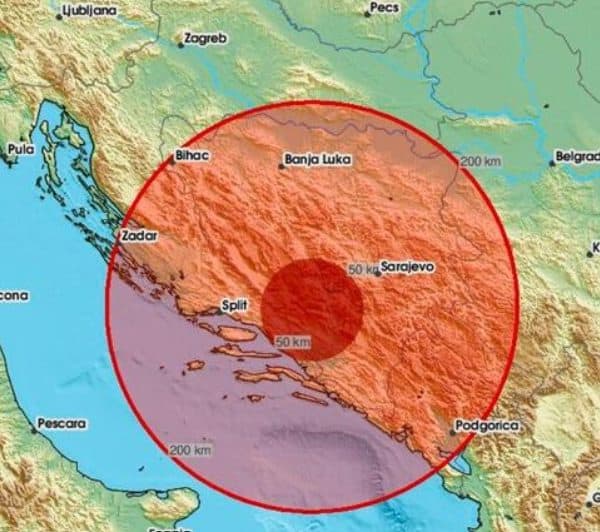 Zemljotres na granici BiH i Hrvatske: Podrhtavanje tla trajalo nekoliko sekundi