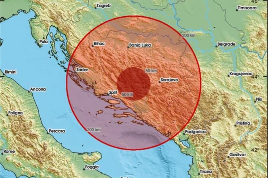 zemljotres jacine 4,5 stepeni po rihteru pogodio zapadni dio bih epicentar zabiljezen u okolini livna