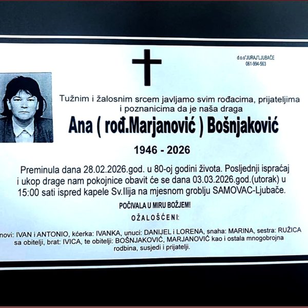 In memoriam, Bosnjakovic