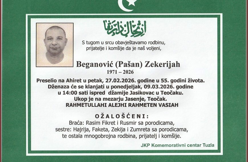 In memoriam, Beganovic