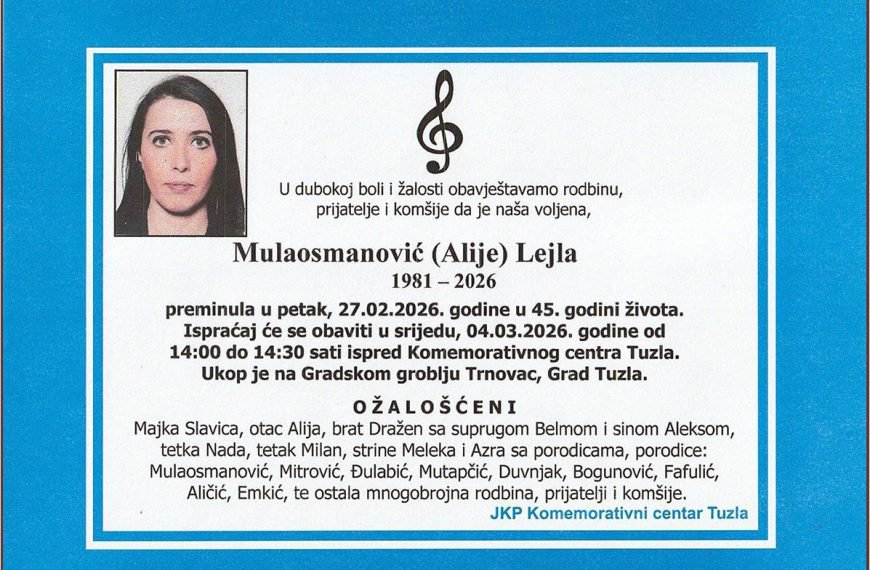 In memoriam, Mulaosmanovic