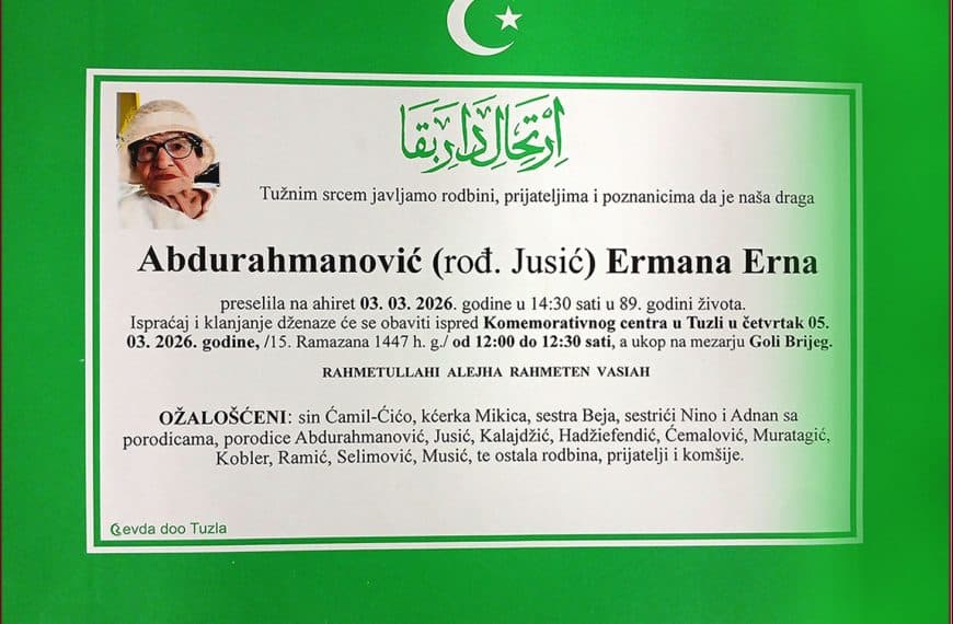 In memoriam, Ermana Abdurahmanovic