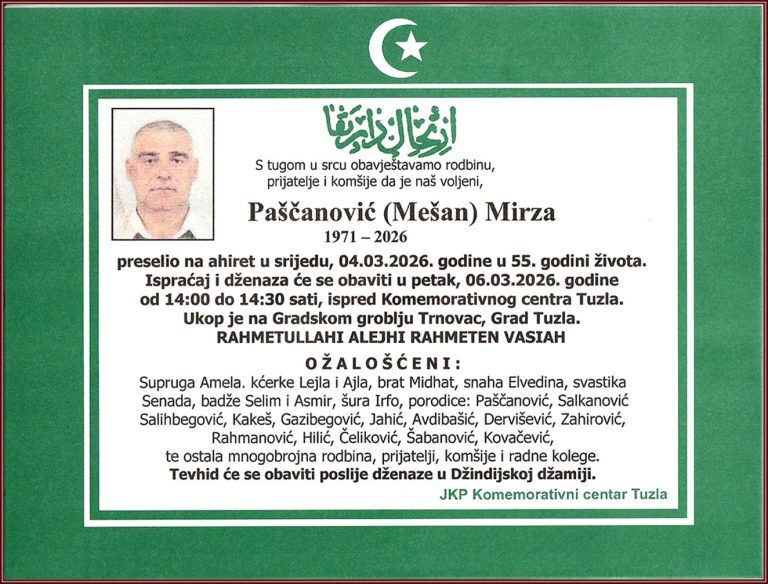 In memoriam, Pascanovic