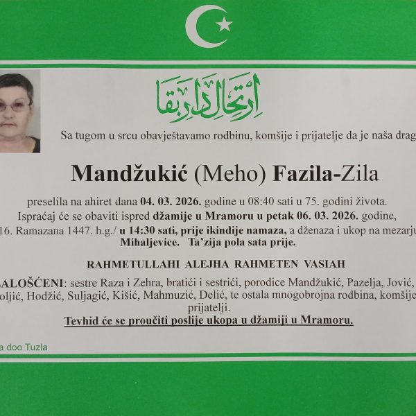 In memoriam, Mandzukic