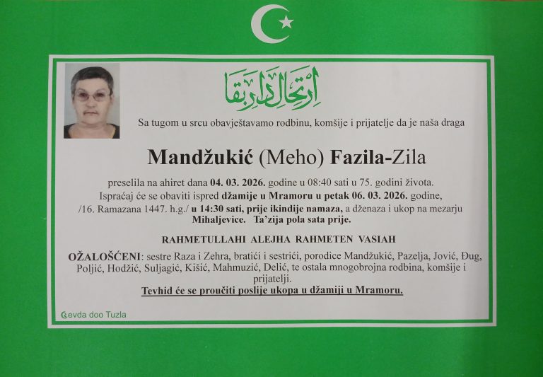 In memoriam, Mandzukic