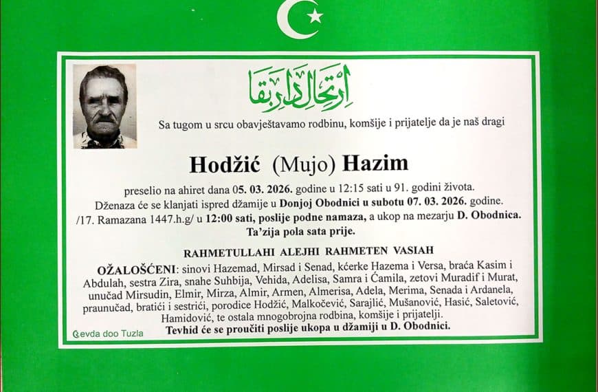 In memoriam, Hodzic