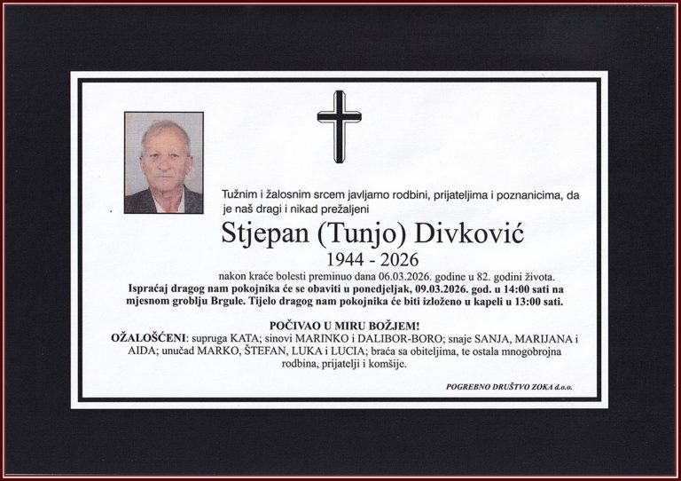 In memoriam, Divkovic