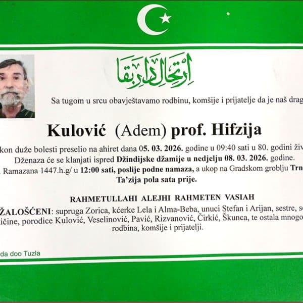 In memoriam, Hifzija Kulovic