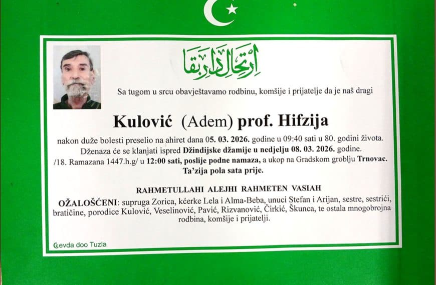 In memoriam, Hifzija Kulovic