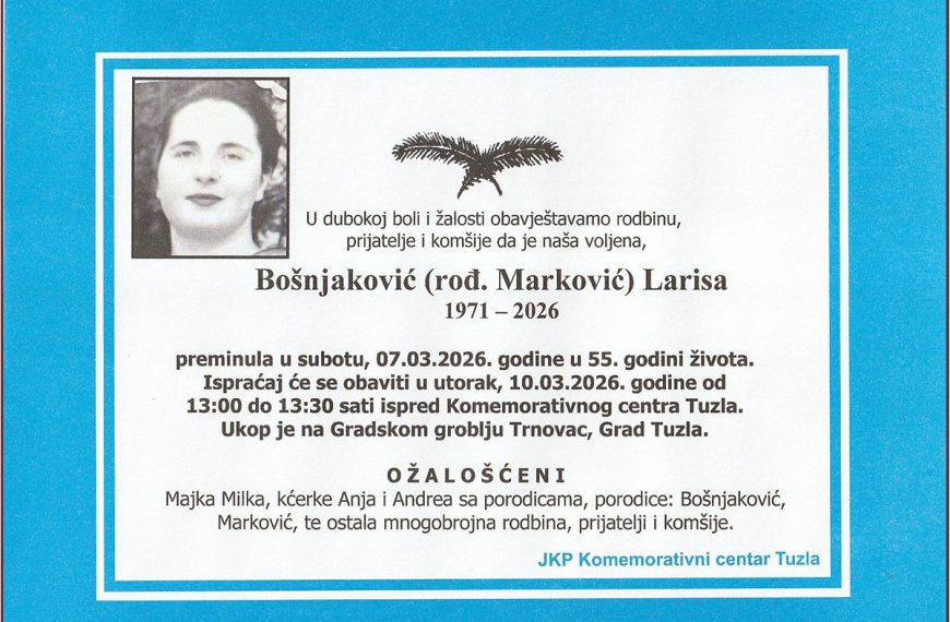 In memoriam, Bosnjakovic