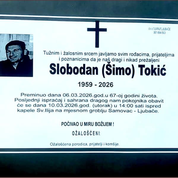In memoriam, Tokic