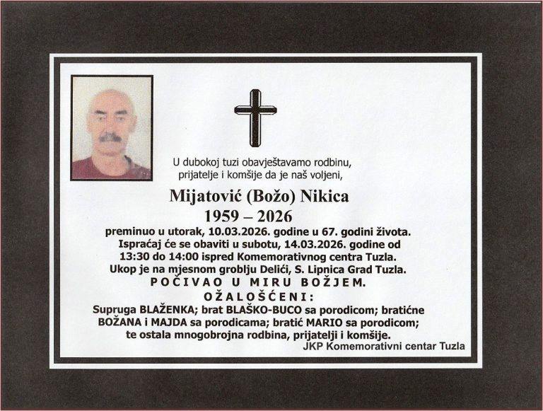 In memoriam, Mijatovic