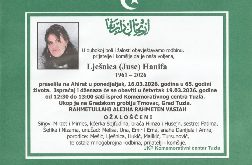 In memoriam, Ljesnica