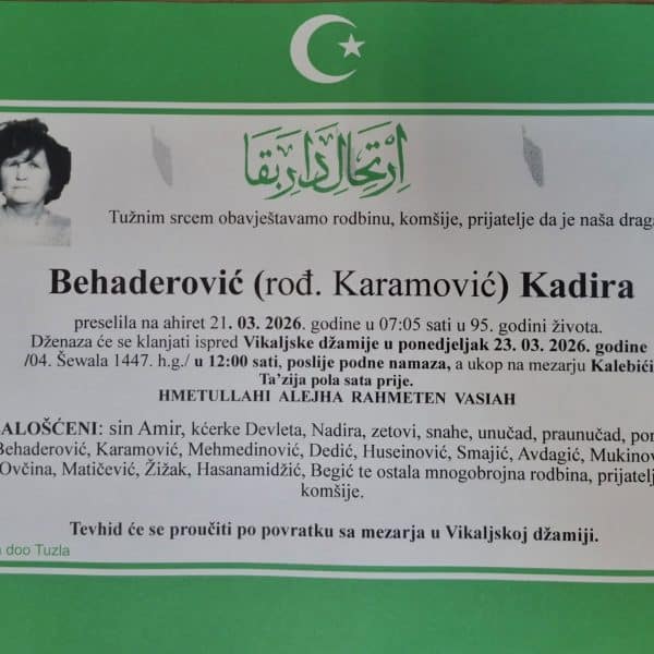 In memoriam, Behaderovic